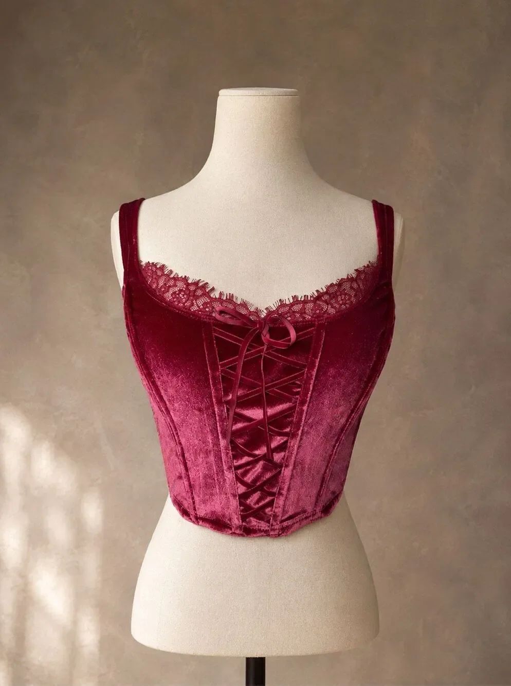 Victoria’s Secret Magenta Corset Top Sz S DD